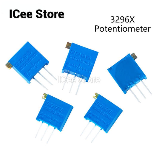 20Pcs 3296X Potentiometer 3296 Trimpot Trimmer 1K 2K 5K 10K 20K 50K 100K 200K 500K 1M Ohm 100R 200R 500R