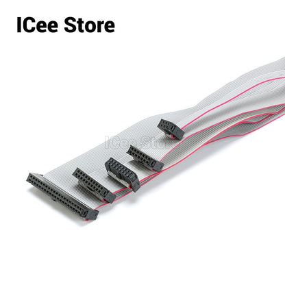 2.54MM Pitch FC-6/10/14/16/20/40 PIN 30CM JTAG ISP DOWNLOAD CABLE Gray Flat Ribbon Data Cable FOR DC3 IDC BOX HEADER