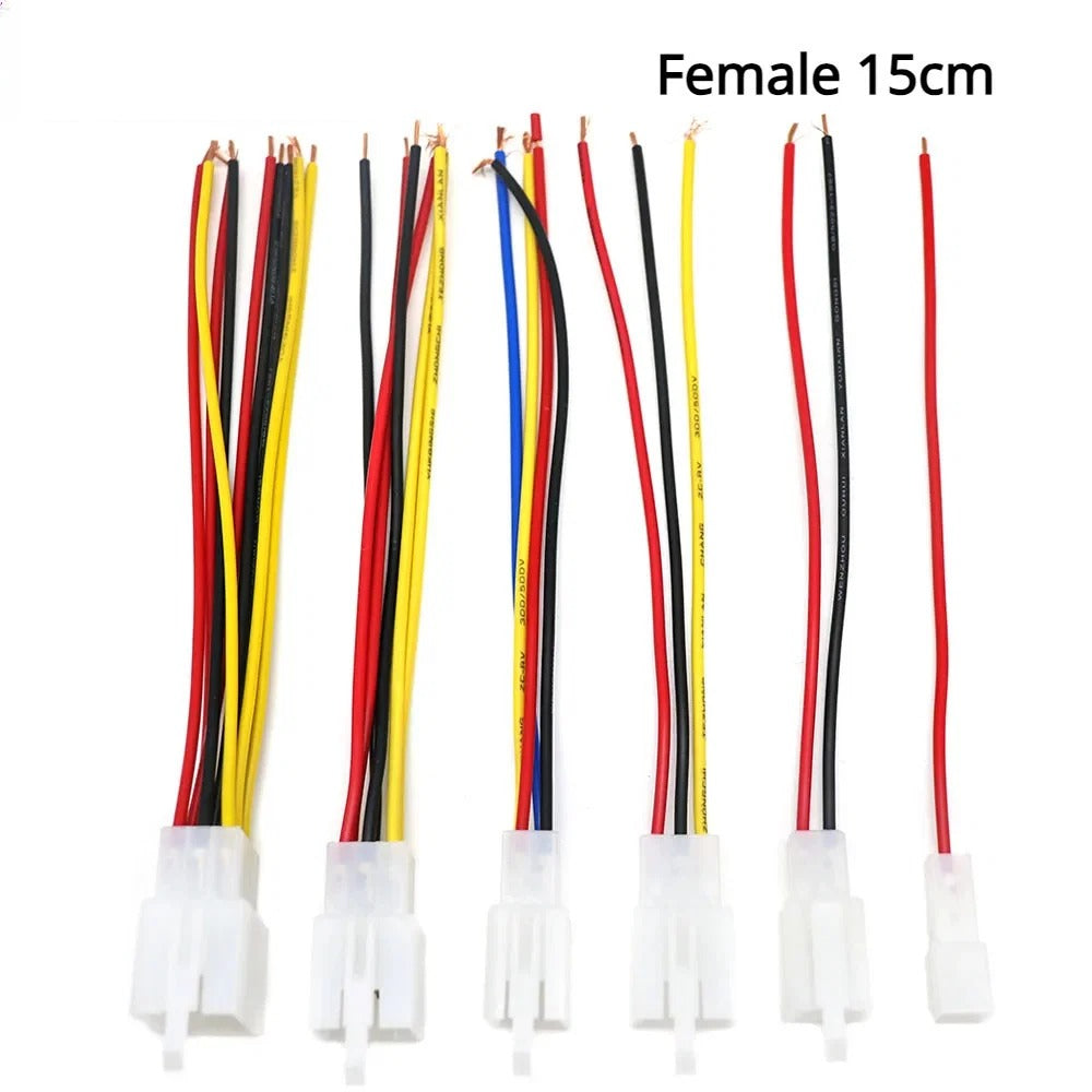 2.8mm Automotive Electrical Wire Connector Male Female Cable Terminal Plug for Motorcycle Ebike Car 2/3/4/6 Pin