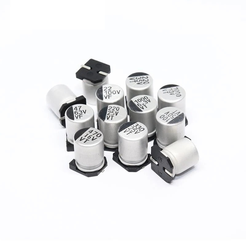 100Pcs SMD Capacitor 10V 16V 25V 35V 50V 10UF 22UF 33U 47UF 100UF Aluminum Electrolytic Capacitor