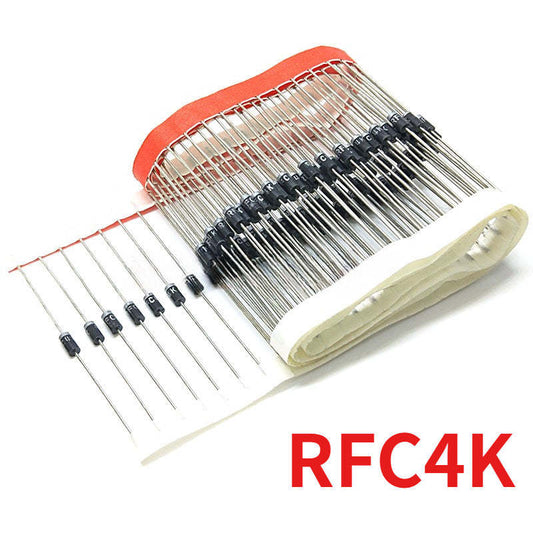 50Pcs 4000V High Voltage Diode RFC4K High-Voltage Rectifier Diode 1A Large Current R4000F R4000 for mosquito swatter