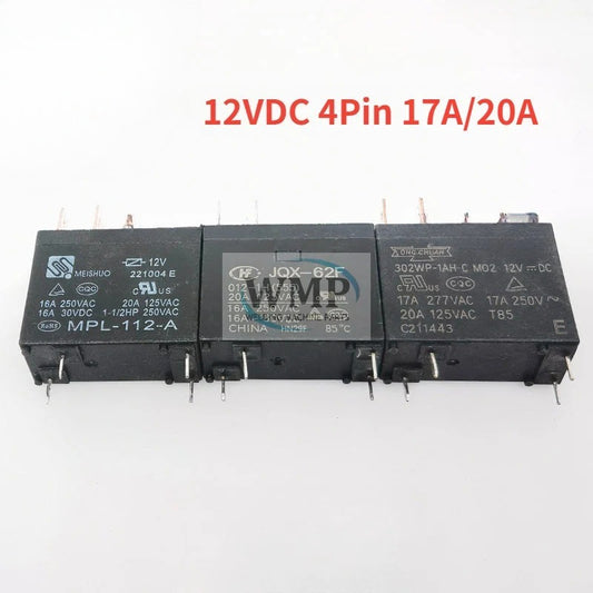 Original Relay JQX-62F 012-1H MPL-112-A 302WP-1AH-C 12V 4Pin 16A 20A for Water Heater Induction Cooker Microwave Oven