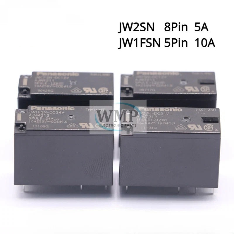 Original Power Relay JW2SN JW1FSN JW2SN-DC24V DC12V JW1FSN 8Pin 5A 250VAC AC Relay New