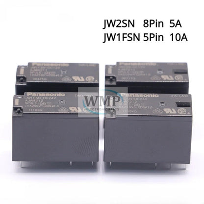 Original Power Relay JW2SN JW1FSN JW2SN-DC24V DC12V JW1FSN 8Pin 5A 250VAC AC Relay New