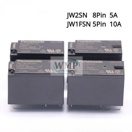 Original Power Relay JW2SN JW1FSN JW2SN-DC24V DC12V JW1FSN 8Pin 5A 250VAC AC Relay New
