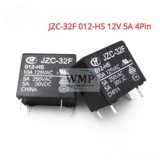 5Pcs Original HF Relay JZC-32F 012-HS 12V 5A 4Pin New