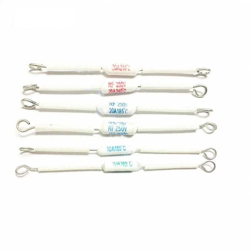 5Pcs RF Rice Cooker Ceramic Thermal Fuse Cutoff 250V 10A 15A 20A  Temperature Fuse
