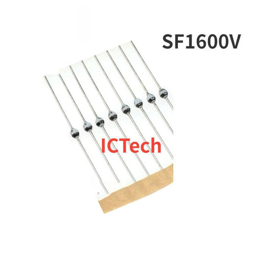 10Pcs Original SF1600V SF1600-TAP SF1600 SOD-57 1A 1600V Glass Passivated Fast Recovery Diode New