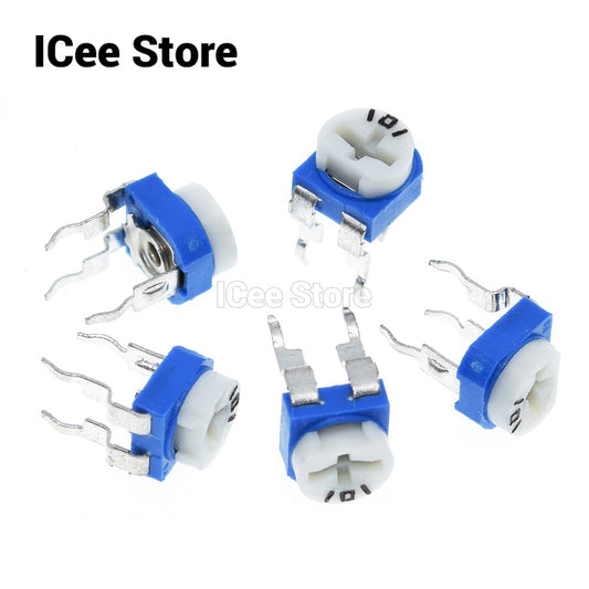 20Pcs RM065 Trimpot Trimmer Potentiometer 100 200 500 1K 2K 5K 10K 20K 50K 100K 200K 500K 1M Ohm Variable Resistor