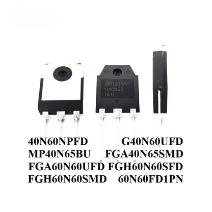 Original 40N60 60N60 IGBT 40N60NPFD G40N60UFD MP40N65BU FGA40N65SMD FGA60N60UFD FGH60N60SFD FGH60N60SMD 60N60FD1PN Transistor for Welding Machine