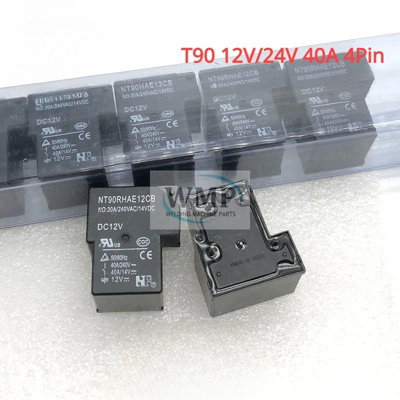 Original T90 Relay NT90RHAE12CB NT90RHAE24CB 4Pin 12V 24V 40A New