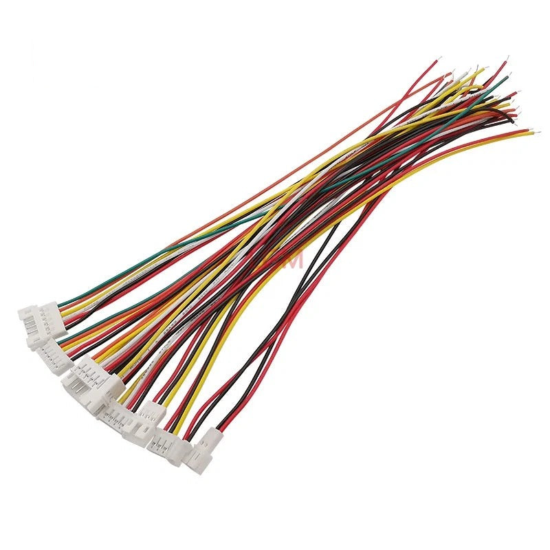 10Pcs Micro JST PH 2.0mm Pitch Male Female Socket Wire Cable Connector 2P-6Pin PH2.0 Plug Jack Terminal Cables 26AWG 20CM