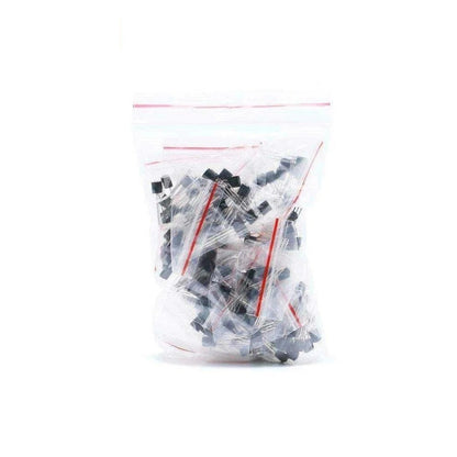 180Pcs  TO-92 18 Values Transistor Assorted Kit 2N2222 S9013 S9014 S9015 S9018 S8050 S8550 5551 5401 2N3904 2N3906 C1815