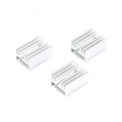 10Pcs 21*15*10mm Heatsink TO-220 Heat Sink for Transistor MOS Tube Radiator Cooler Cooling Fin Aluminum 21x15x10mm Metal Slotting Transistor PBC IC