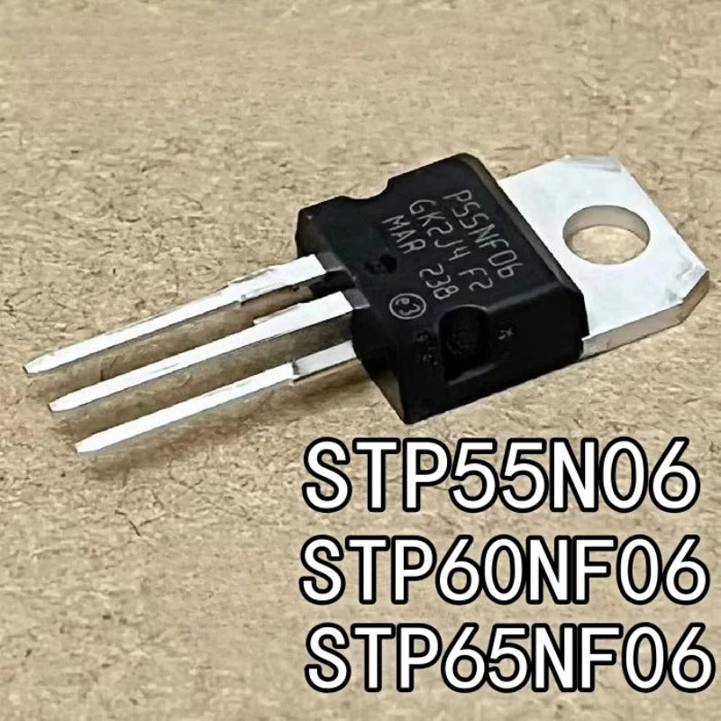 5Pcs Original Power Transistors STP60NF06 STP55NF06 P60NF06 P55NF06 N-Channel MOSFET for Inverter New