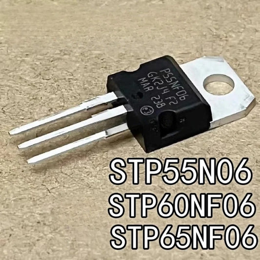 5Pcs Original Power Transistors STP60NF06 STP55NF06 P60NF06 P55NF06 N-Channel MOSFET for Inverter New