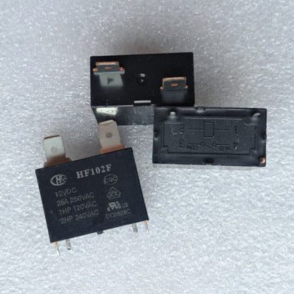 New Original Relay HF HF102F JQX-102F 12VDC 20A 25A 4Pin for AirCon Air Conditioning Water Heater