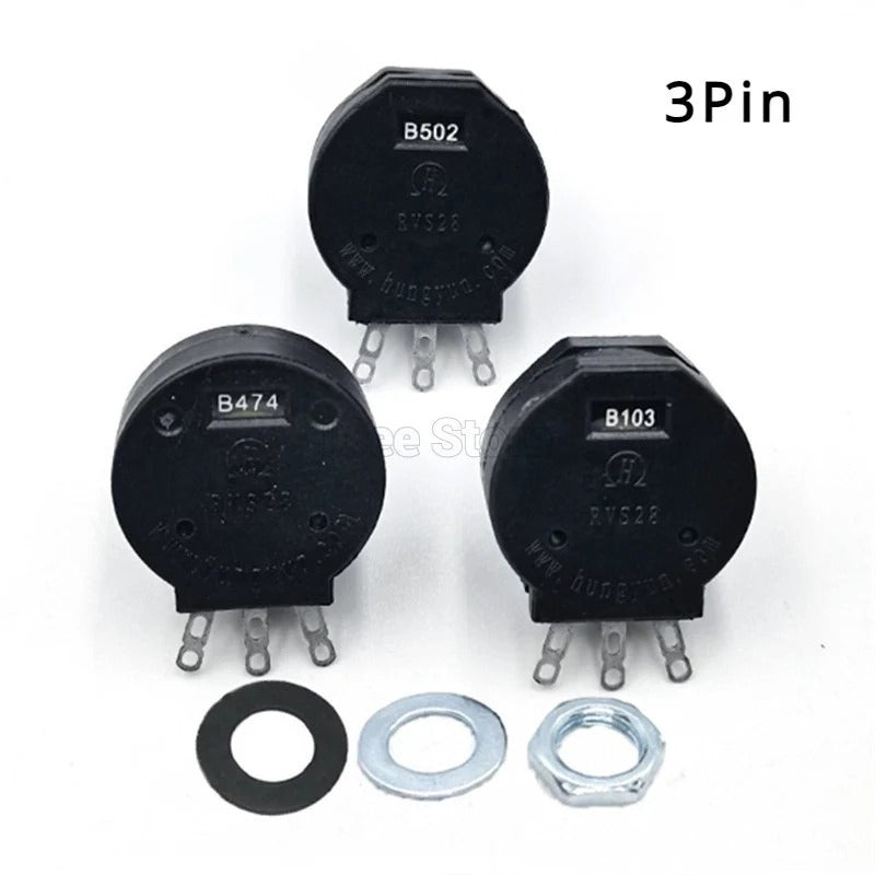 Original Potentiometer RVS28P 3Pin 1K 5K 10K 100K 1M for Welding Machine switch RVS28 B102 B103 B223 B472 B474 B502