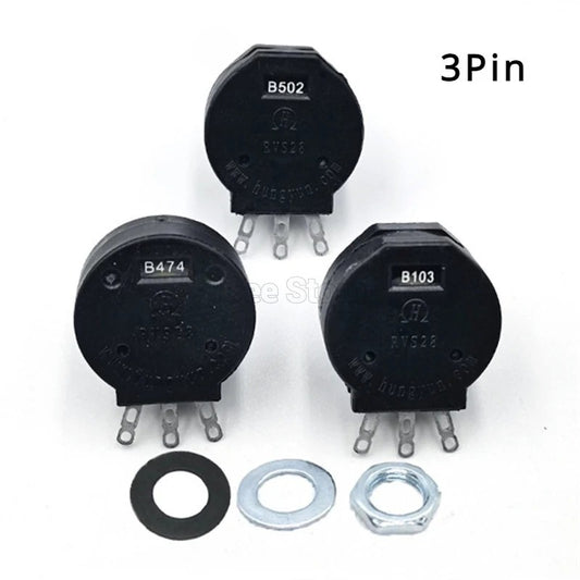 Original Potentiometer RVS28P 3Pin 1K 5K 10K 100K 1M for Welding Machine switch RVS28 B102 B103 B223 B472 B474 B502