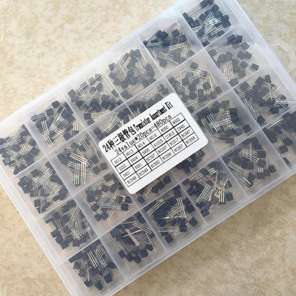 180/480/ 600pcs/Box  TO-92  Transistor Set Kit 2N2222 2N5401 2N5551 A1015 A733 S9014 C1815 C945 A42 A92 2N3904 2N3906 2N5401 2N5551