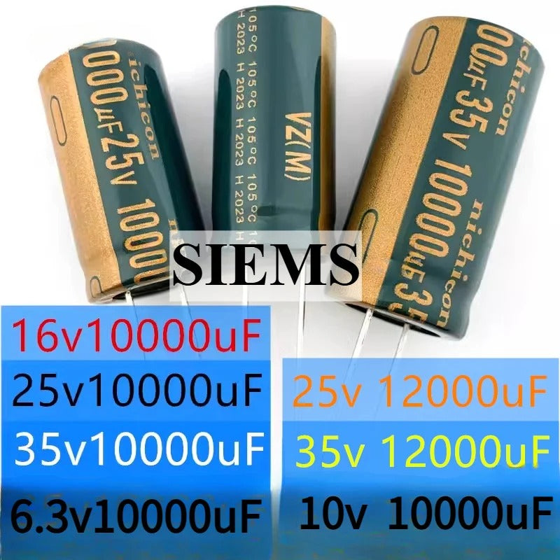 New Original Aluminum Electrolytic Capacitor 6.3V 10V 16V 25V 35V 10000UF 12000UF Electrolytic Capacitor