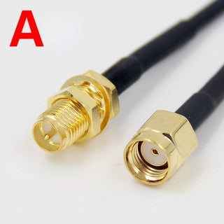 RG174 SMA To SMA RP SMA Male Plug & Female Jack Crimp Straight & Right Angle RF Coaxial Connector Pigtail Jumper Cable