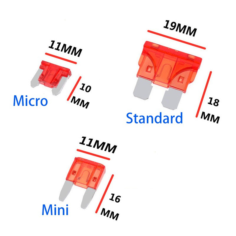 20Pcs Car Micro Mini StandardBlade Fuse - Multi-Range Current Protection 5A/7.5A/10A/15A/20A/30A/35A/40A