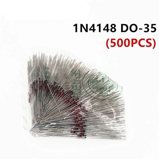 500Pcs 1N4148 IN4148 High-speed Switching Diodes DO-35 Glass Diode