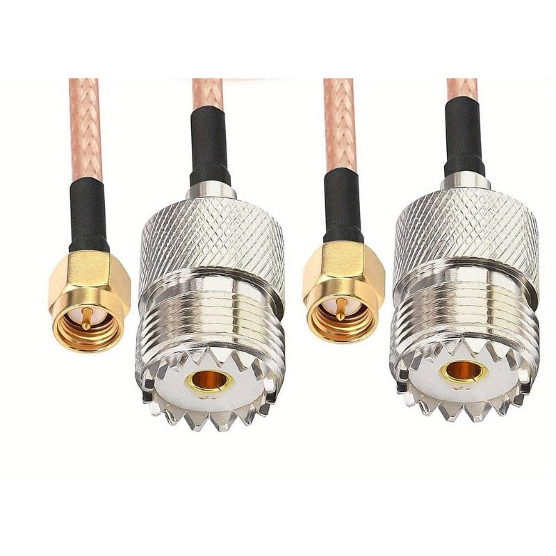 Antenna Cable Male To UHF SO-239 Female Connectors 15cm 6 Inch for Amplifier