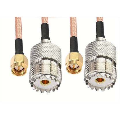 Antenna Cable Male To UHF SO-239 Female Connectors 15cm 6 Inch for Amplifier
