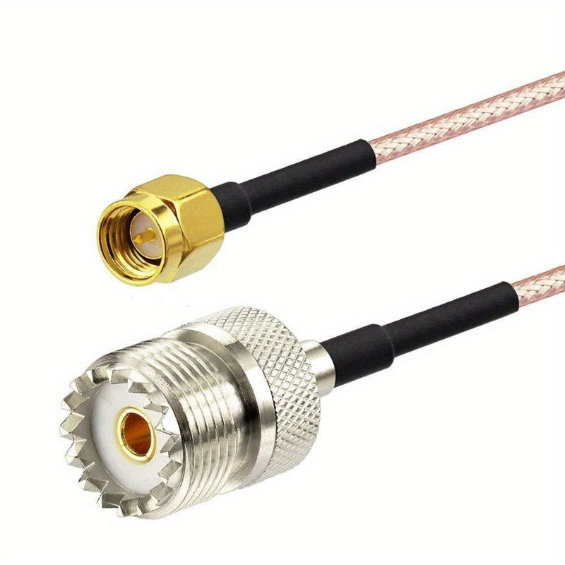 Antenna Cable Male To UHF SO-239 Female Connectors 15cm 6 Inch for Amplifier