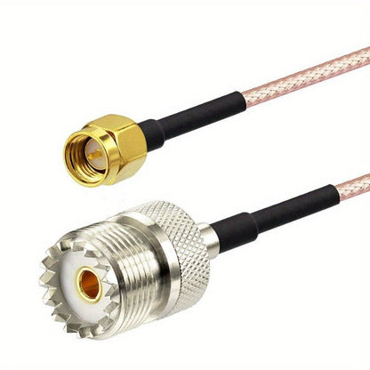 Antenna Cable Male To UHF SO-239 Female Connectors 15cm 6 Inch for Amplifier