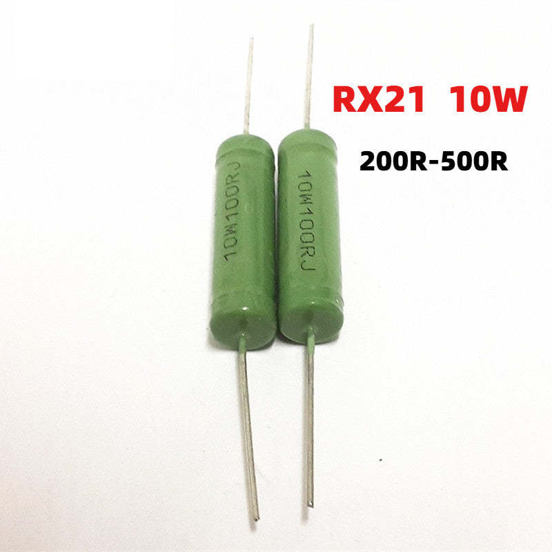 Wire Wound Resistors RX21 Resistors 10W 200R-500R 220R/240R/250R/270R/300R/330R/360R/390R/430R/470R Resistors 10W 5%