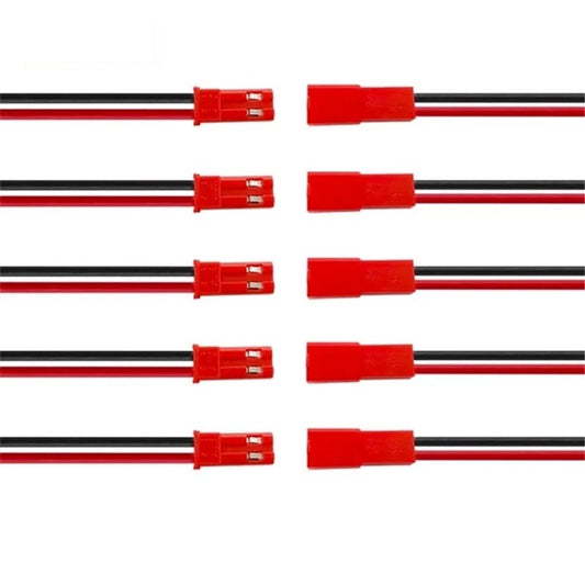 100mm 200mm 2 Pin JST Plug Connector Male+Female Plug Connector Cable Wire for RC Toys Battery LED Lamp