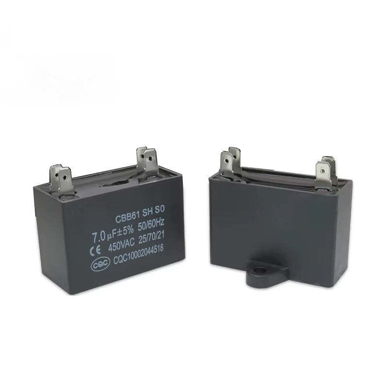 CBB61 start capacitor 450V Air conditioning External fan capacitor 1UF-12UF 1.5UF 2UF 3UF 4.5UF 6UF 7UF 10UF Fan Capacitor