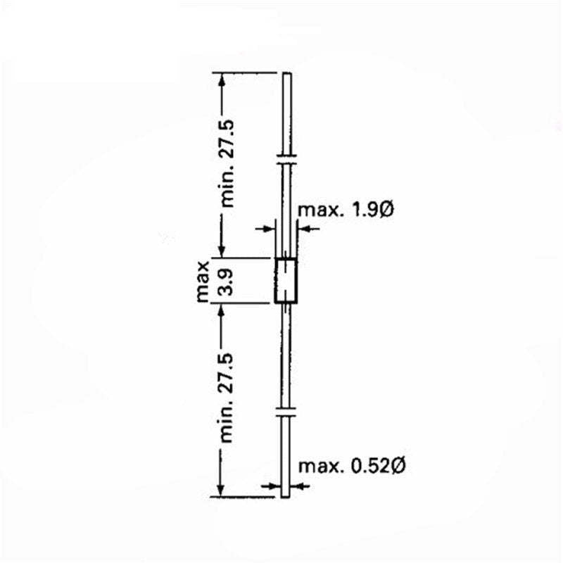 100Pcs  DB3 DB-3 Diac Trigger Diodes DO-35 DO-204AH