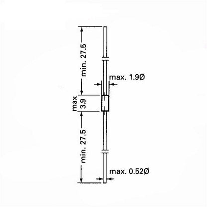 100Pcs  DB3 DB-3 Diac Trigger Diodes DO-35 DO-204AH