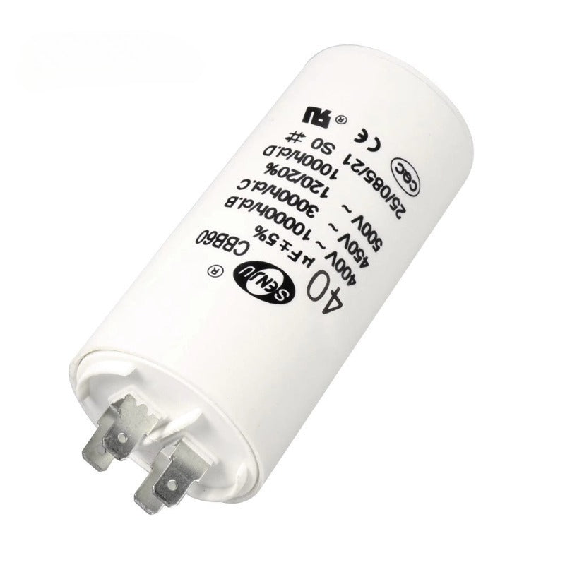 CBB60 Start Run Capacitor 450VAC 30/35/40/45/50/60/70/80/100uF Double Insert 50/60Hz  for Air Compressor Water Pump Motor