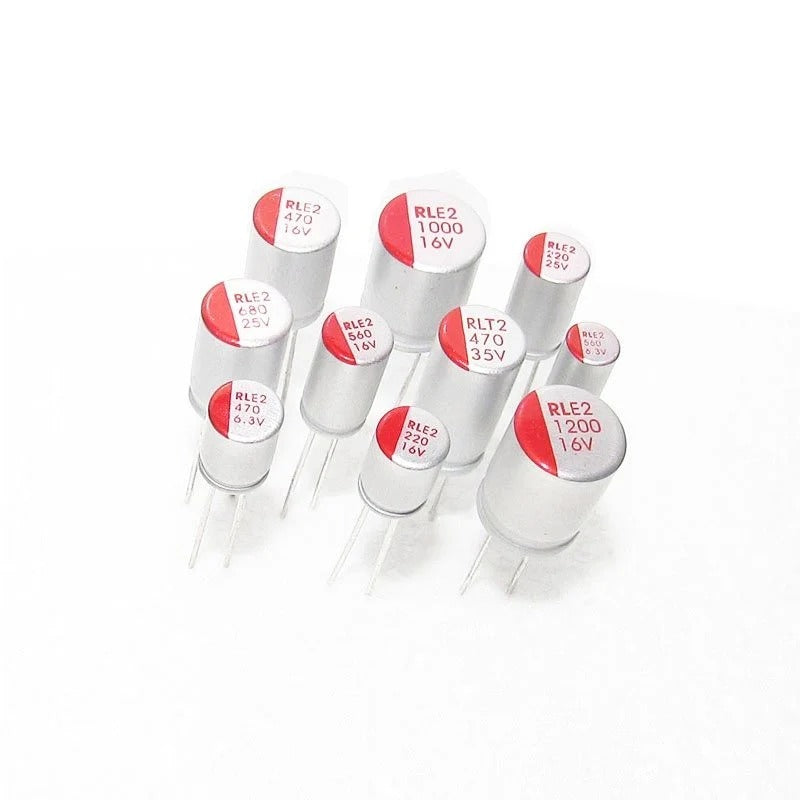 5Pcs Solid Electrolytic Capacitor Super Low ESR DIP 50V 63V 100V 4.7U 22UF 33UF 47UF 68 100UF 220UF