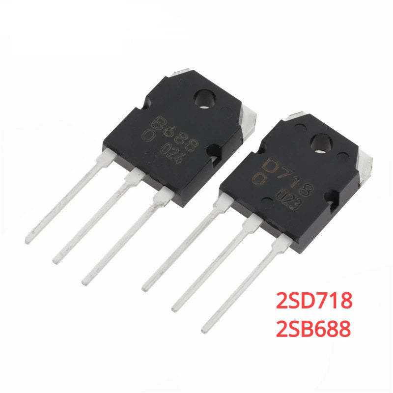 Original Transistor 2SD718 2SB688 TO-3P D718 B688 Radio NPN Audio Power Transistor