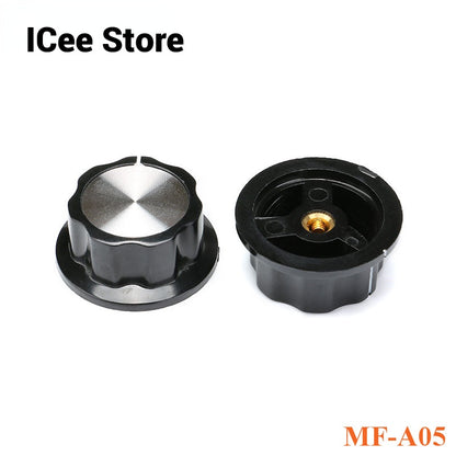 2Pcs Potentiometer Knob Cap MF-A01 MF-A02 MF-A03 MF-A04 MF-A05 Rotary Switch Knobs Caps 6mm for RV24 3590S WHT118 WXD3
