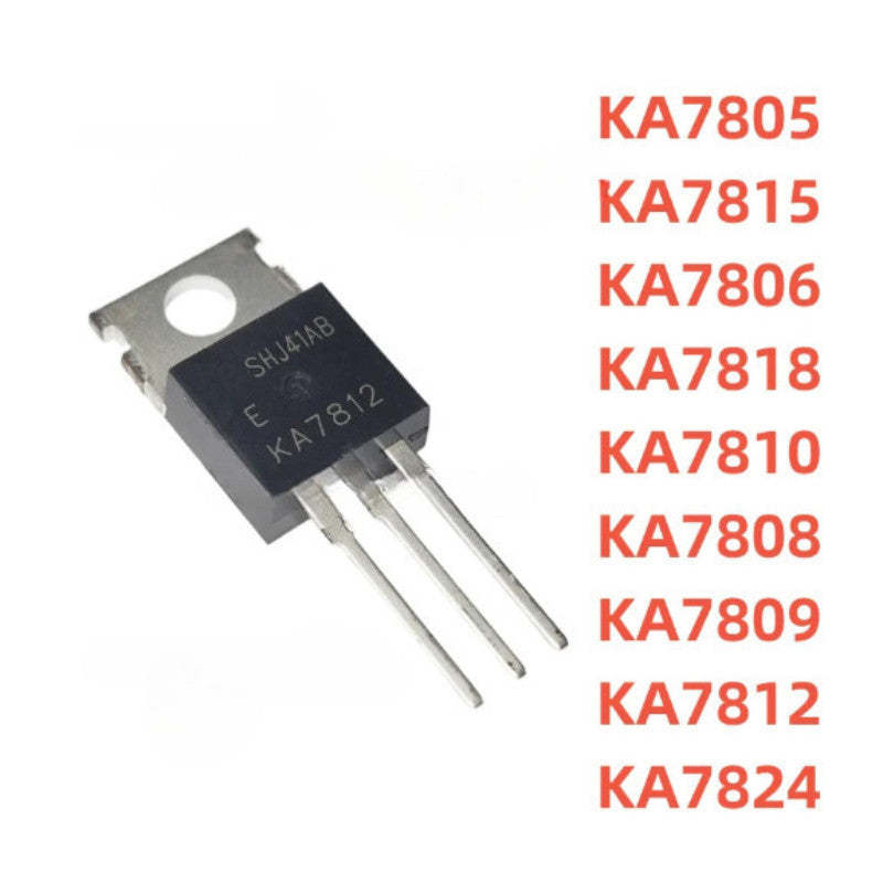 5Pcs  NEW Original KA7805 KA7806 KA7818 KA7810 KA7809 KA7812 KA7808 KA7815 KA7824 Three Terminal Stabilized Transistor TO-220