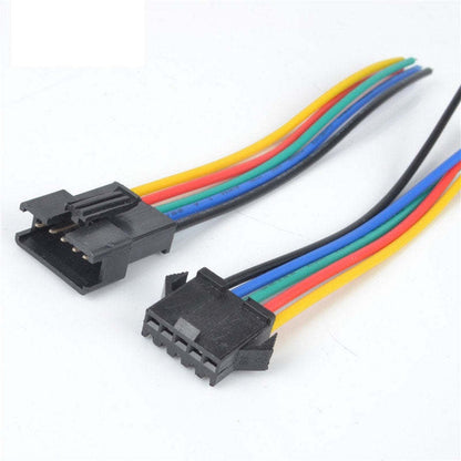 10Pairs JST SM  2.54MM Plug 24AWG Male To Female Wire Connector  Cable Pigtail 2Pin 3Pin 4Pin 5Pin Plug LED Connecting Line