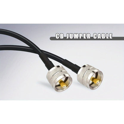 UHF Male PL-259 To UHF Male PL-259 Low Loss Digital Coax UHF Jumper Cable 50cm RG58 for HAM & CB Radio,Antenna Analyzer,Dummy Load,SWR Meter