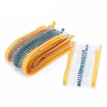 600Pcs 300Pcs 1/4W Metal Film Resistor Assorted Kit Set 1% 100R 1K 47K 10K 100K 4K7 Ohm
