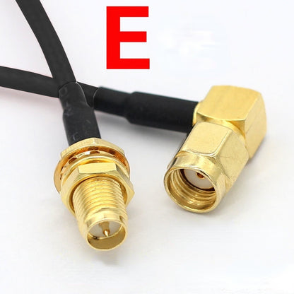 RG174 SMA To SMA RP SMA Male Plug & Female Jack Crimp Straight & Right Angle RF Coaxial Connector Pigtail Jumper Cable