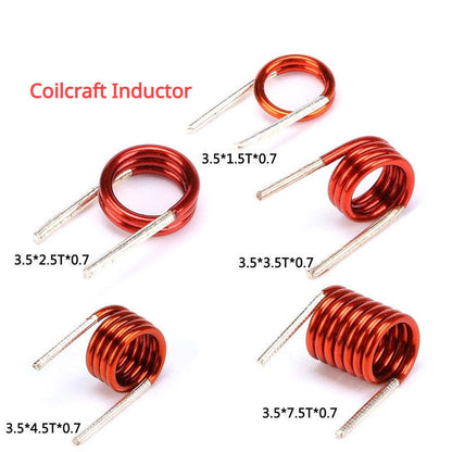 50Pcs Coilcraft Inductor 3.5 * 1.5T 2.5T 3.5T 4.5T 7.5T * 0.7 Copper Wire Hollow Coil Inductance Remote Control FM Inductor