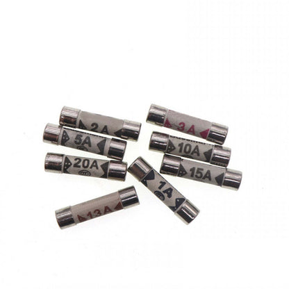 10Pcs BS1362 Fuses 6*25 British Fuses Filling Sand Riot Ceramic Fuse 6x25mm 3A 5A 10A 13A 15A 240V
