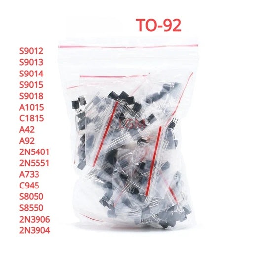TO-92 Commonly-used Transistor S9013 S9014 9015 9018 A1015 C1815 A42 A92 2N5401 2N5551