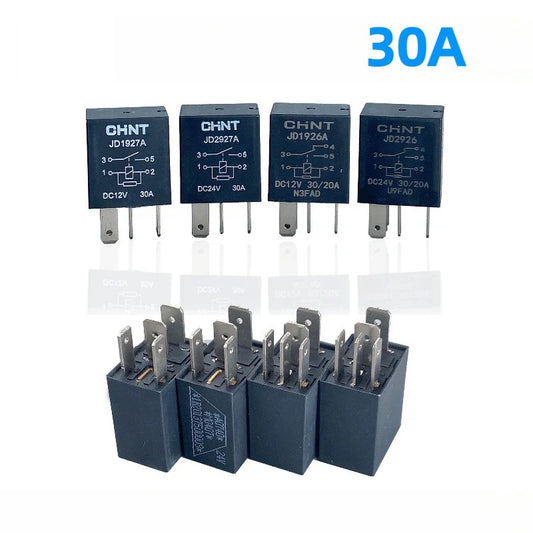 Automotive Relay JD1927A JD1926A JD2927A JD2926 12V 24V 30A for Fuel Pump, Air Conditioning, Cooling Fans in Trucks, Cars, and Commercial Vehicles